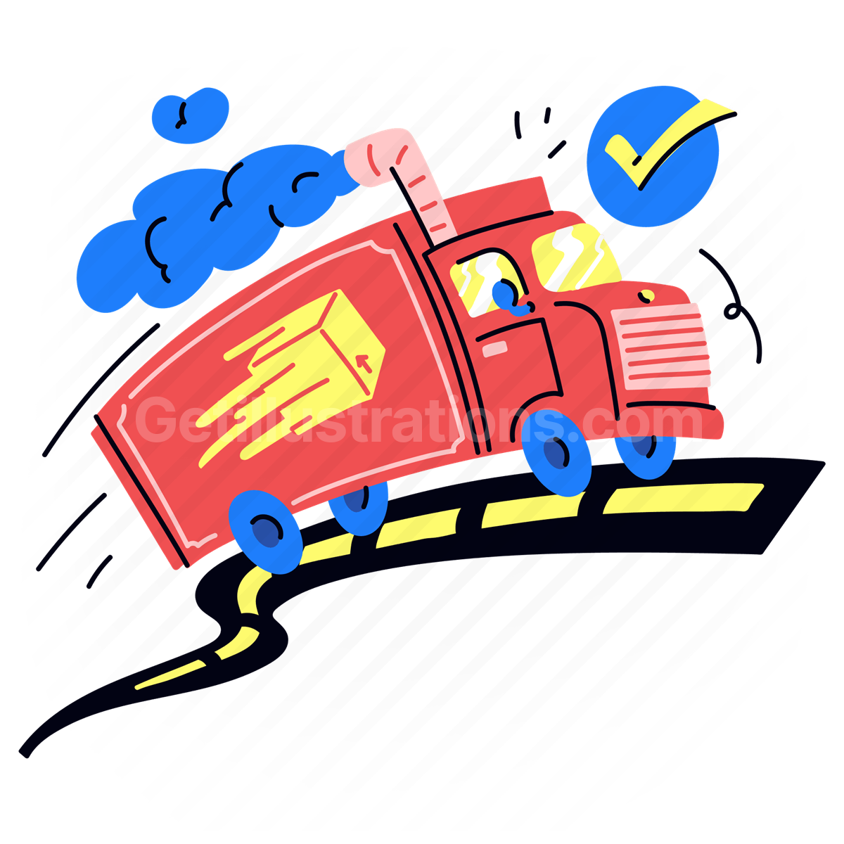 Transportation and Logistics  illustration preview image